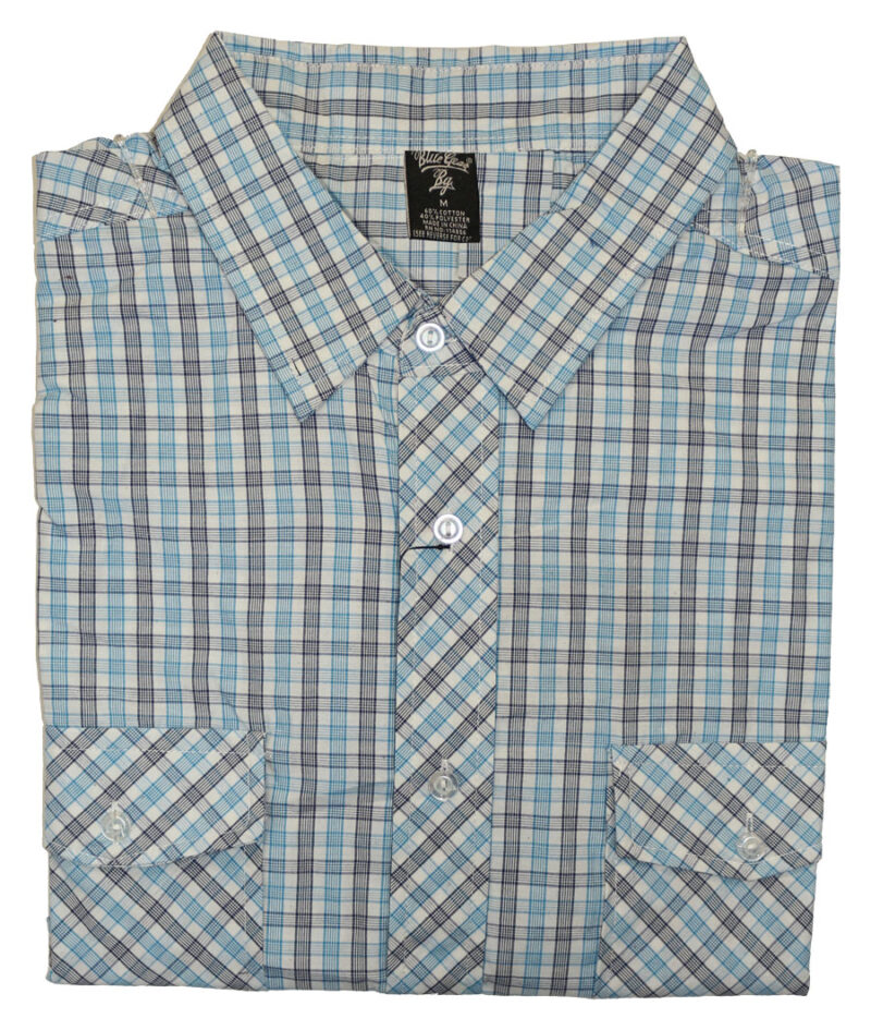 Blue Gear - Manches courtes - Chemise décontractée à carreaux - Bicolore - Image 2