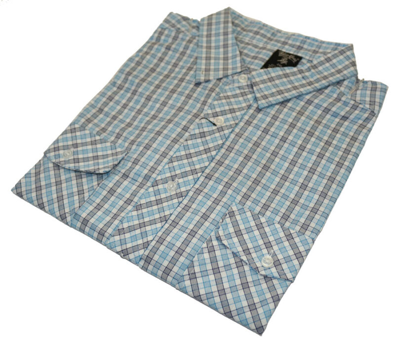 Blue Gear - Manches courtes - Chemise décontractée à carreaux - Bicolore